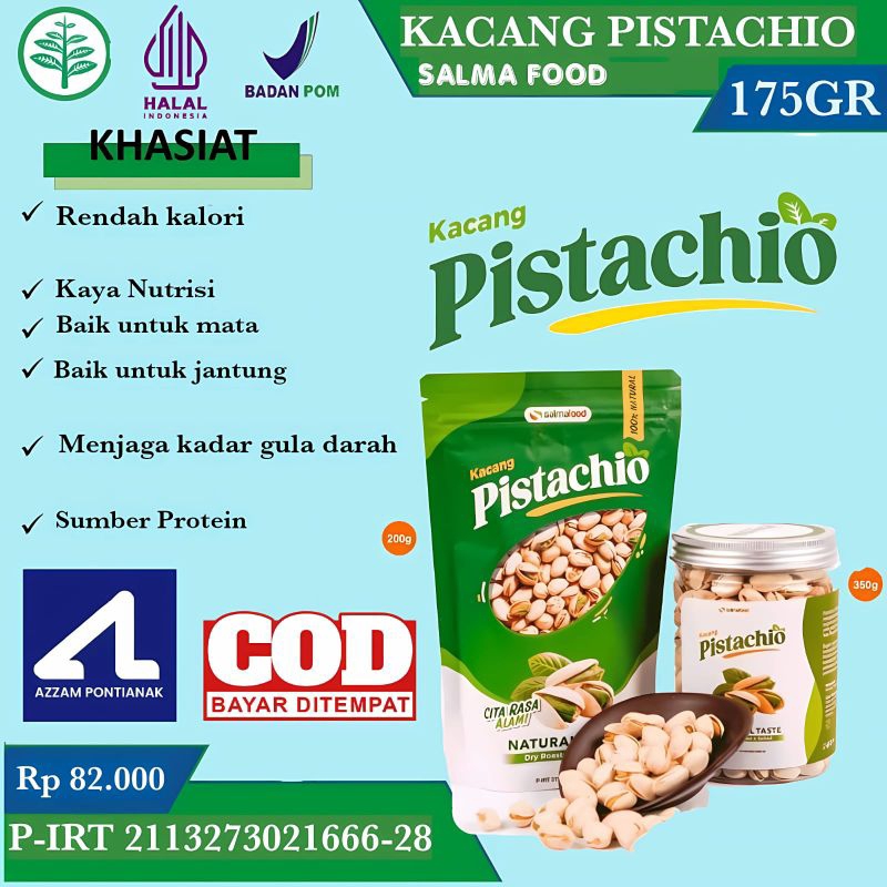 

Kacang Pistachio arab original panggang