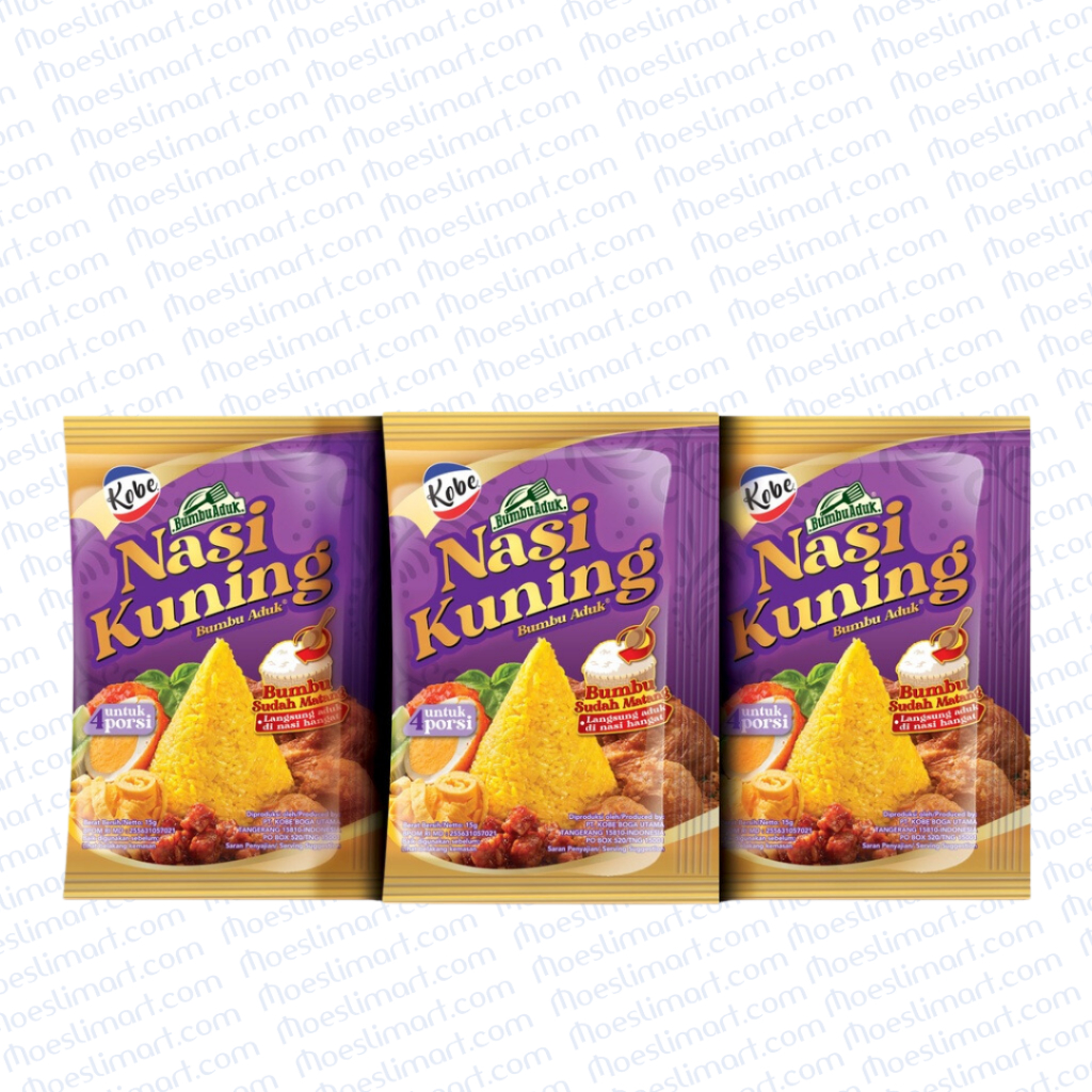 

Kobe Bumbu Nasi Kuning 15 g Rencengan isi 10