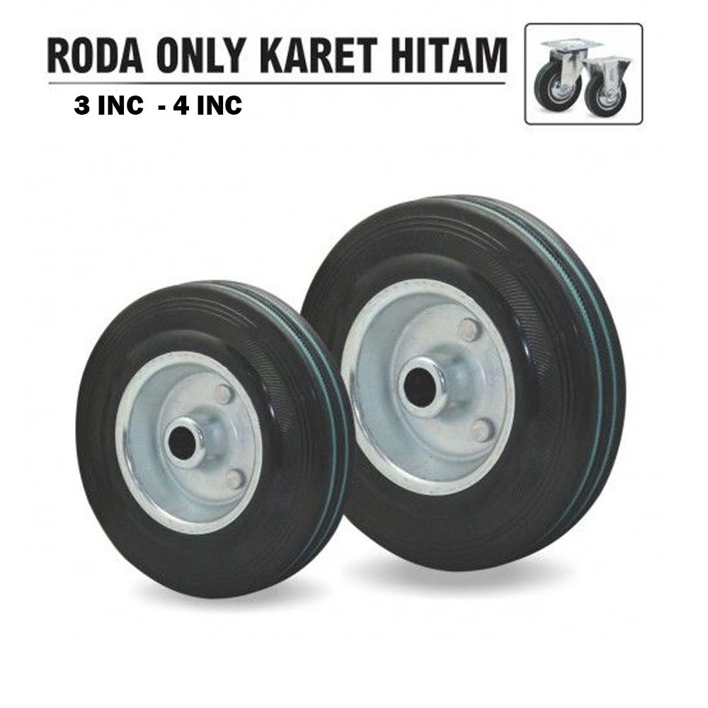 WHELL ONLY Roda Saja Trolley Troli Gerobak 4 inch