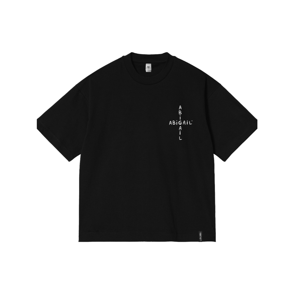 Abigail Clothing - '' LEIGH BLACK '' - Oversized Shortsleeve T-Shirt