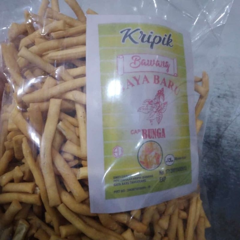 

Stik Bawang Gaya Baru Cap Bunga 380g Halal Stick Bawang Cemilan