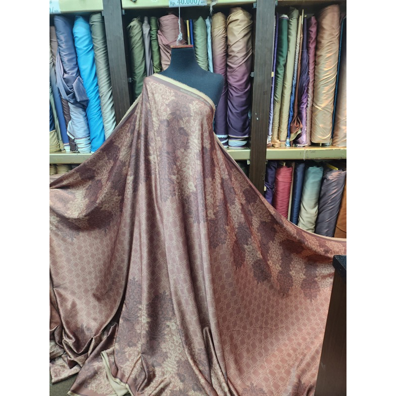 BABY DIOR PRINT/BAHAN KAIN SATIN MOTIF/KAIN BABY DIOR SILK PRINT