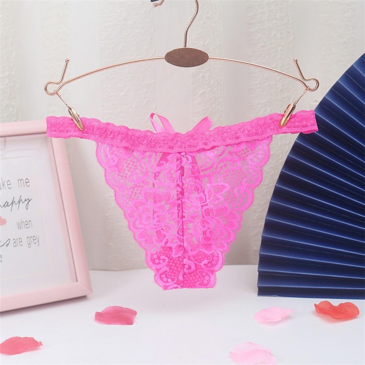 G String Sexy hot Celana Dalam Wanita Thong Mini busur transparan C212