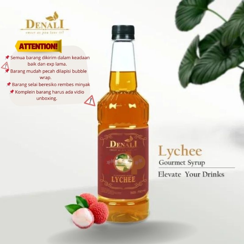 

Denali Syrup Lychee 750ml / Sirup Denali Leci