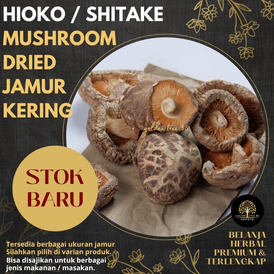 

Premium Jamur Shitake Hioko Kering Shiitake Dried Fresh Original