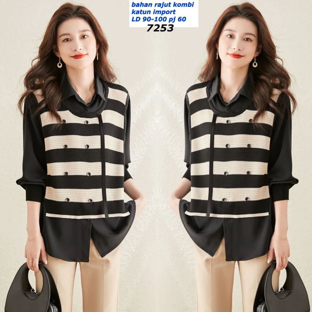 DAFASHIONSHOP / Atasan / Atasan Fashion / Atasan Kekinian / Atasan Koran Style / Atasan Rajut Ootd