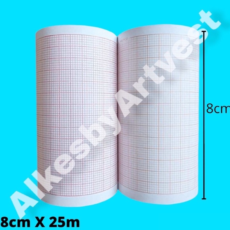 

Kertas EcgEkg Roll 8mm X 25m ART Y8C6