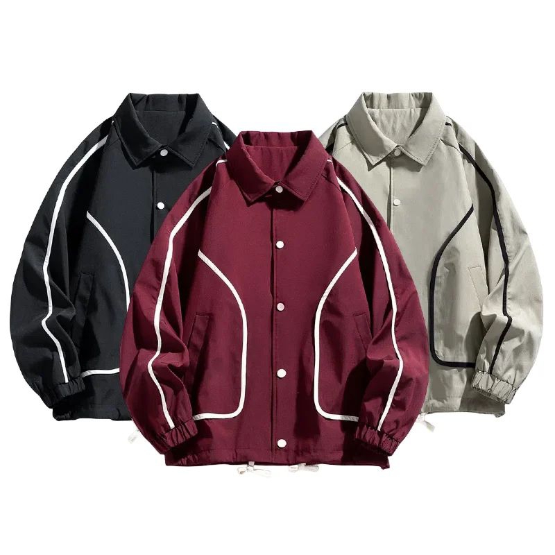 OVERSIZE REGLAN JAKET BISBOL TRAKSWIT JAKET FARSITY VINTAGE