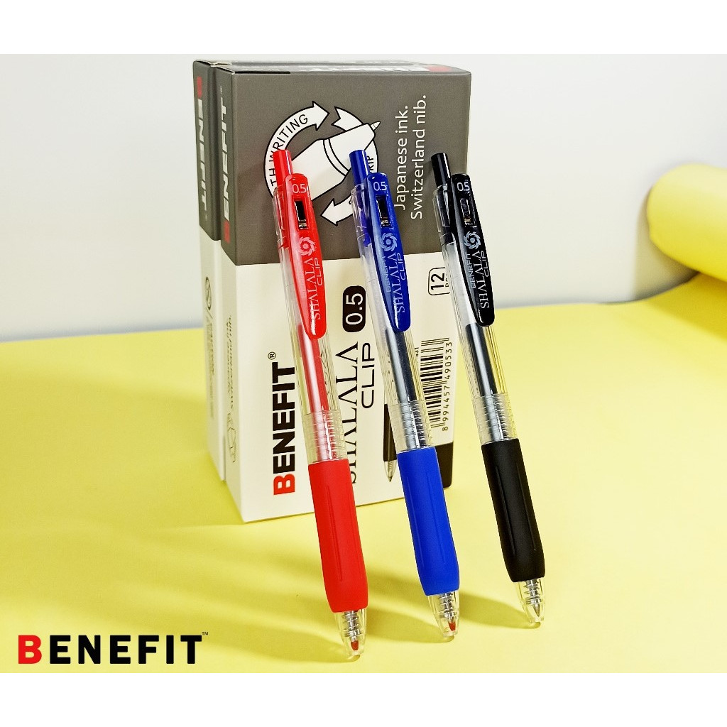 

Pulpen Gel Pen 0.5mm Benefit Shalala Clip GP-831 (12pc)
