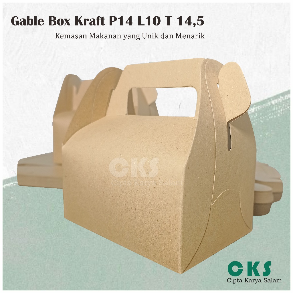 

Gable Box Hampers ( isi 50pcs) Kertas Kemasan Kraft kertas Oleh oleh Kertas Kantong Kado Souvenir