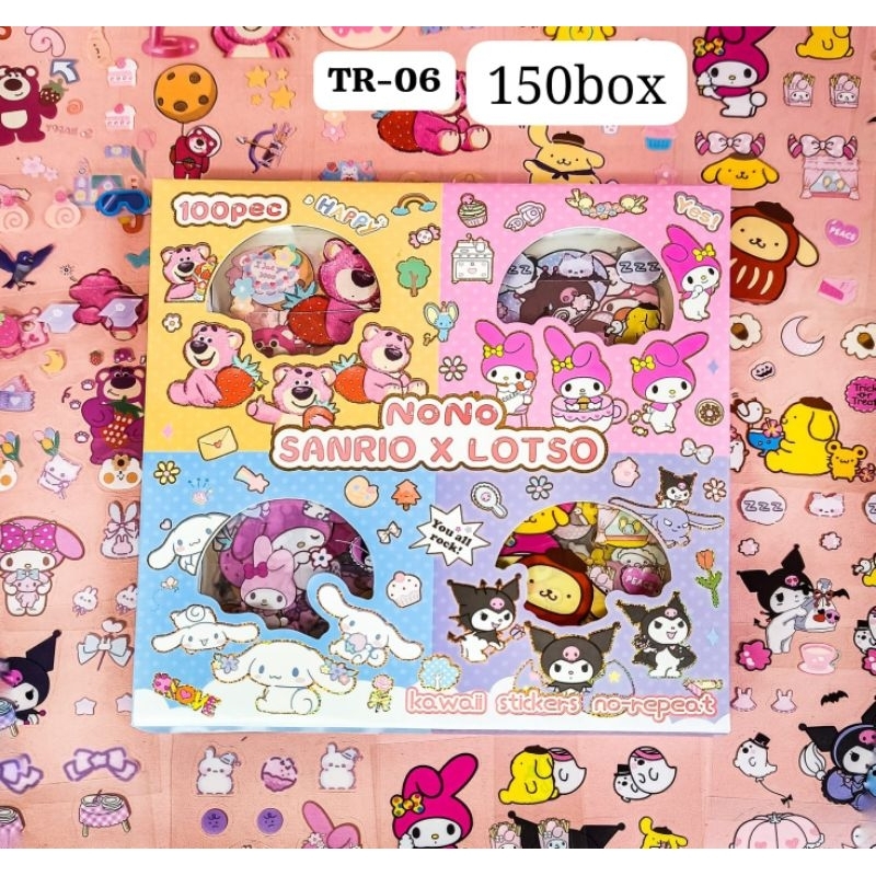 

STICKER SANRIO 1 BOX ISI 100 / STICKER KUROMI ISI 100 / STICKER MOMO BOX ISI 100 / STIKER SANRIO