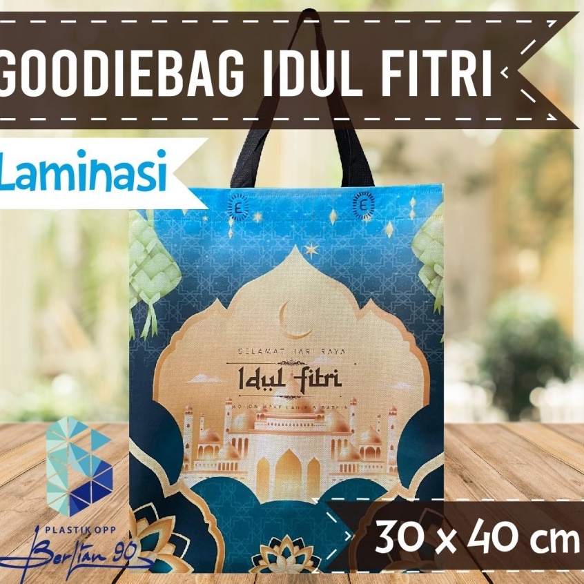 

LUSINAN Tas Goodie bag lebaran Idul fitri 224 Uk 3x4x1 cm isi 12 pcs Laminasi Tas idul fitri Tas hampers lebaran Tas Handle Idul Fitri