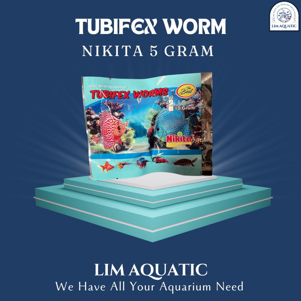 TUBIFEX WORM NIKITA 5 GRAM / CACING KERING / CACING SUTRA KERING