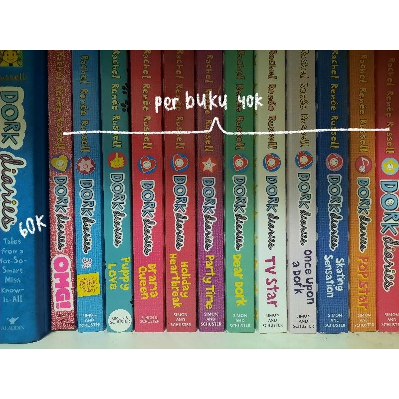 dork diaries english ver (sisa hard cover)