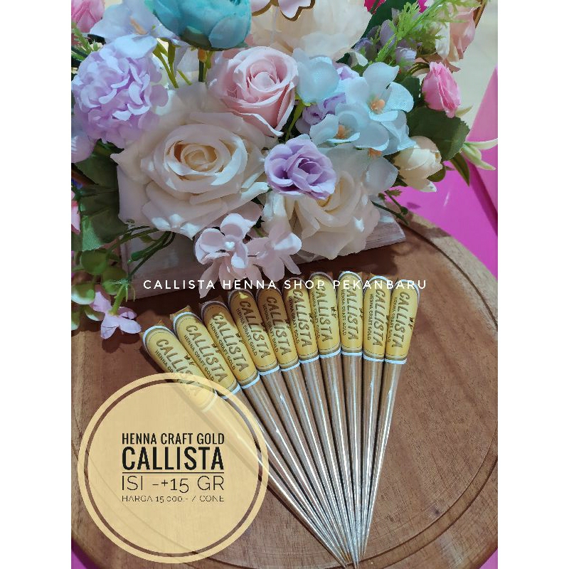 

HENNA CRAFT GOLD CALLISTA HENNA CRAFT SILVER CALLISTA berat -+15 gr BestSeller❣️