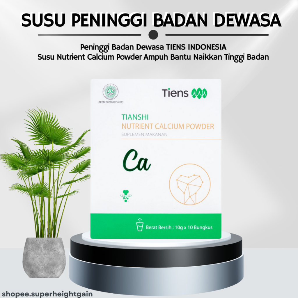 

TERMURAH TIENS NUTRIENT CALCIUM POWDER SUSU PENINGGI BADAN AMPUH SUSU PENGUAT TULANG BANTU NAIKKAN TINGGI BADAN SECARA HERBAL ALAMI