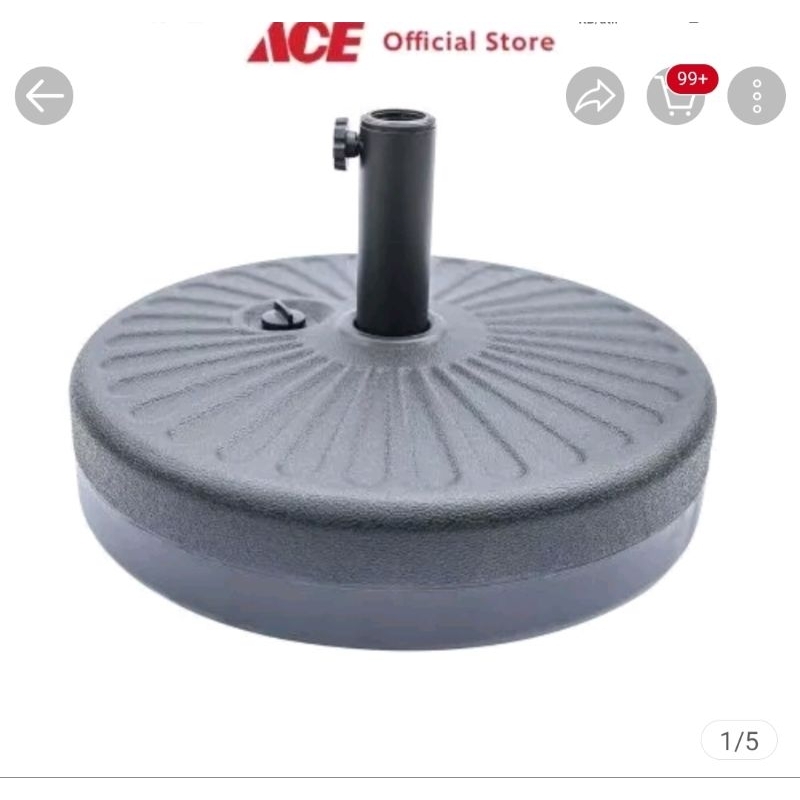 Ace Soleil 22 Itr Alas Payung Tenda Tatakan Penahan Payung Taman Parasol Base Penyangga Payung Outdo