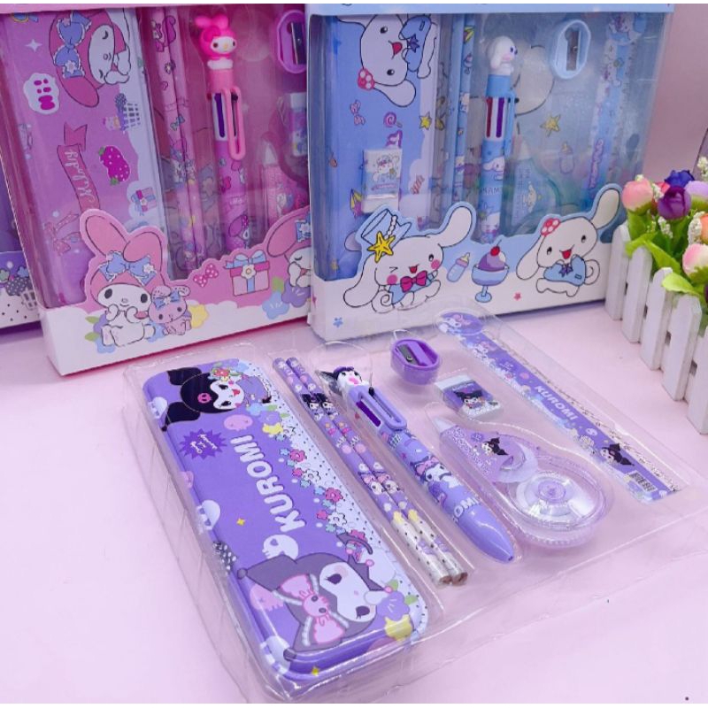 

D3W! STUDYSET SET ALAT TULIS MOTIF KUROMI CINAMOROLL MELODY 8026