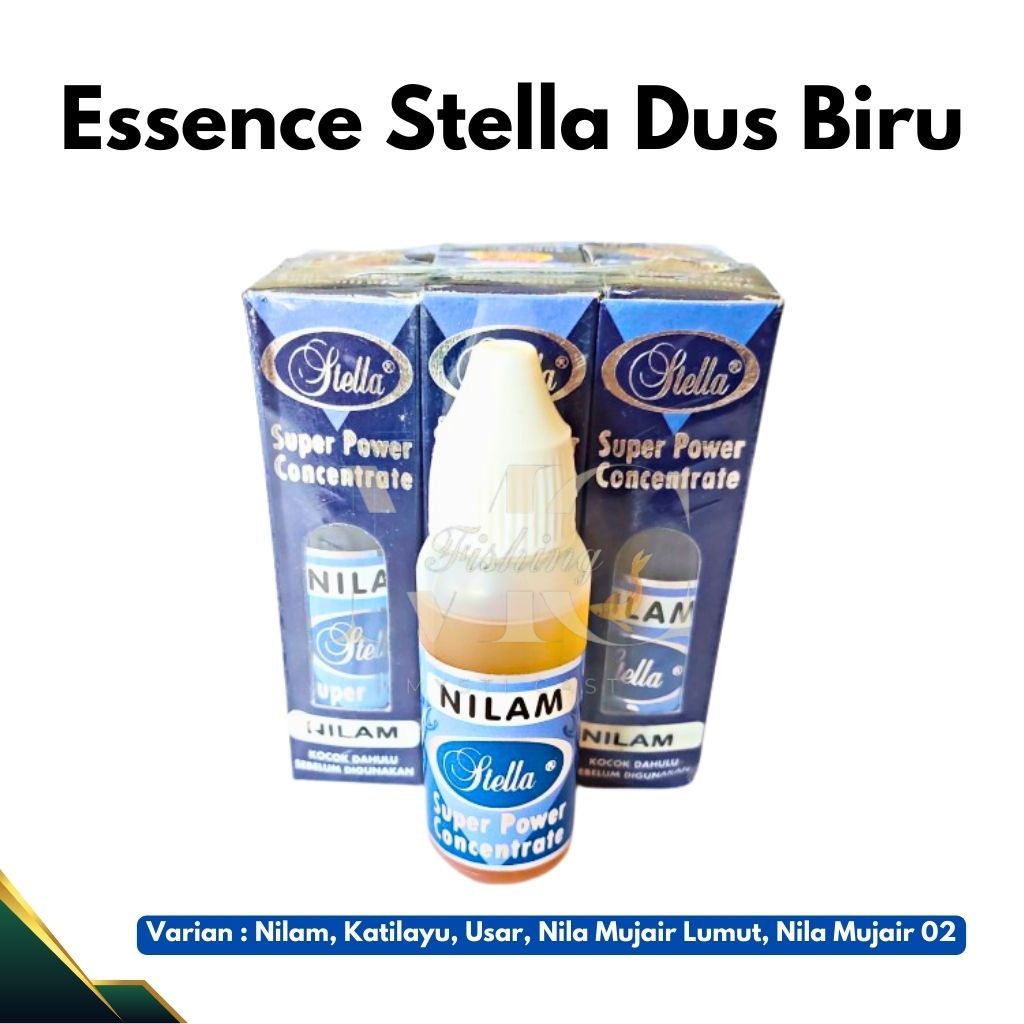 Essence Stella Dus Biru/ Essen/ Esen/ Super Power Concentrate/ Aroma Nilam, Katilayu, Usar, Nila Muj