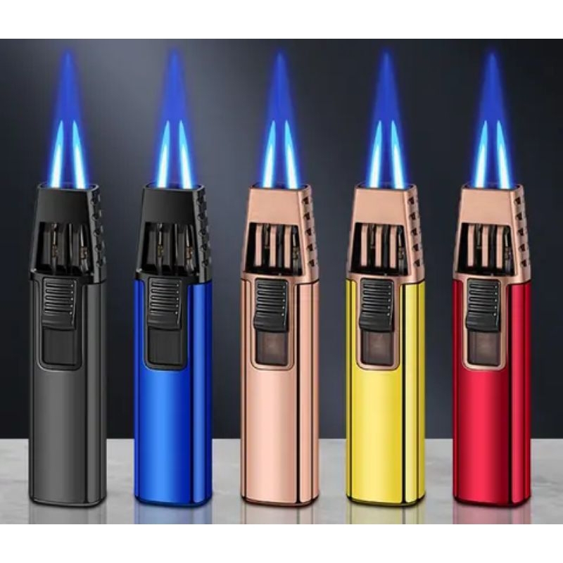 Korek Api Double Las Gas Korek Lighters Bara Api biru