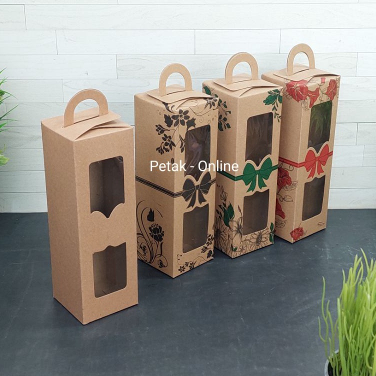 

Harga Diskon 25 Pcs Box Kraft Tenteng 65x2 cm Box Botol dll