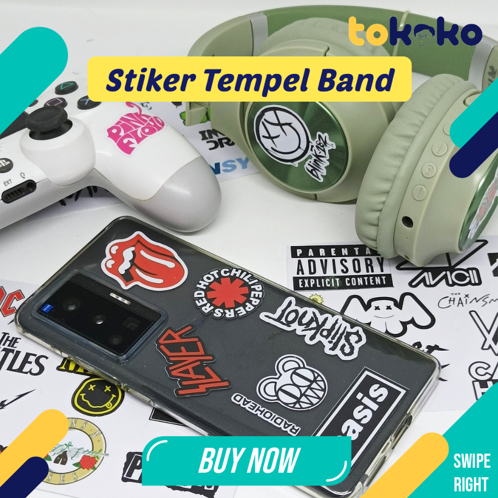 

Stiker Band Hp isi 40 pcs Stiker Laptop Aesthetic Stiker tumblr Bahan Vinyl Glossy Tahan Air Waterproof