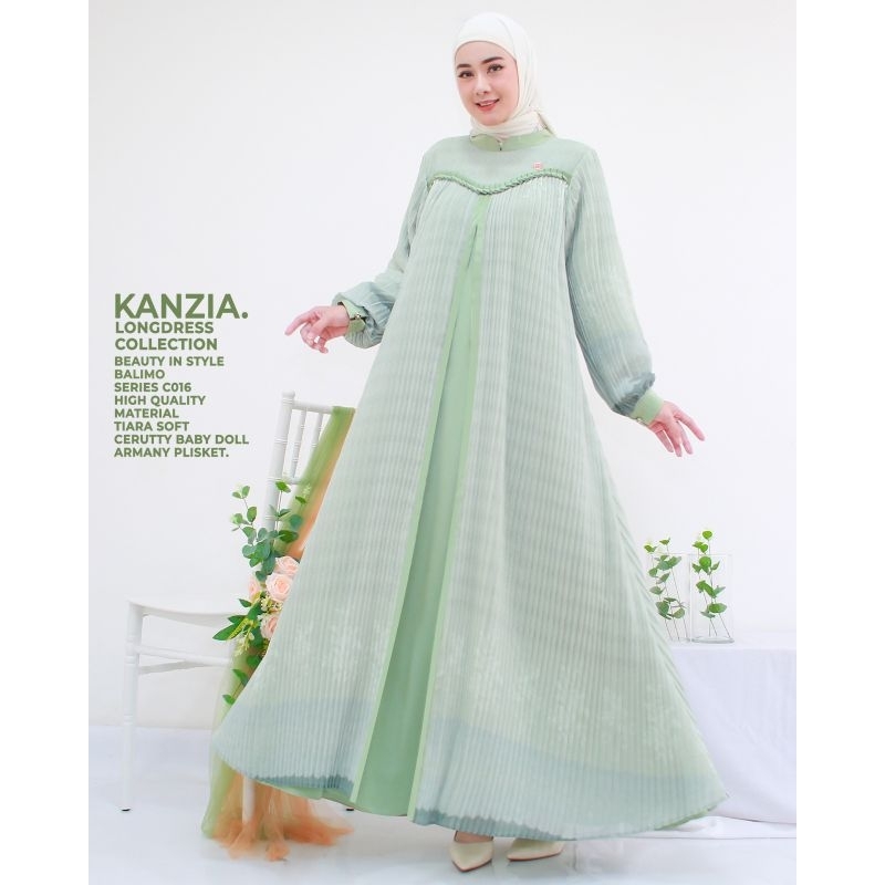 gamis plisket kanzia by balimo original