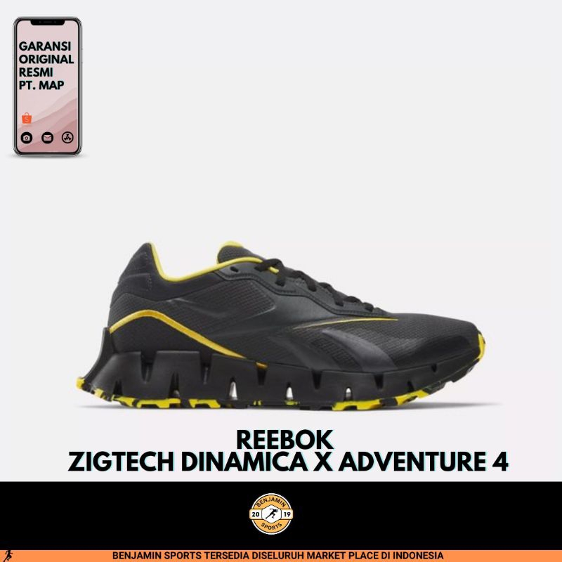 SUPER SALE REEBOK ZIG DYNAMICA X ADVENTURE 4 ORIGINAL RESMI BNIB PT MAP SEPATU LARI TRAIL PRIA 10003