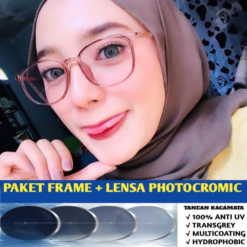 Kacamata wanita | Kacamata minus | Kacamata photocromic 5004