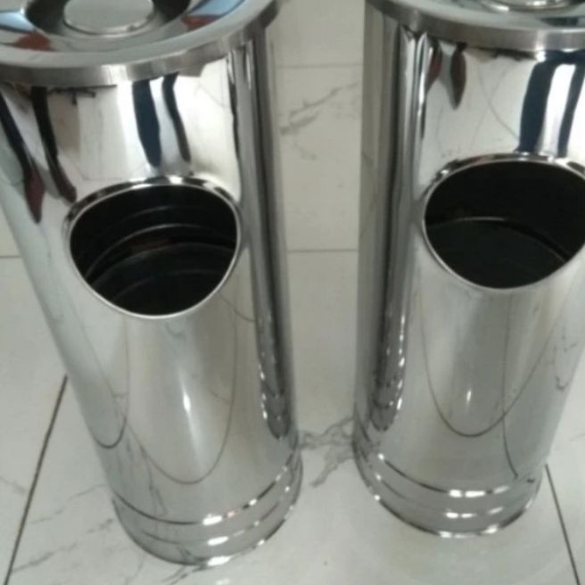 Kilat tempat sampah stainless bulat tempat sampah hoteltempat sampah stainless bulat murah