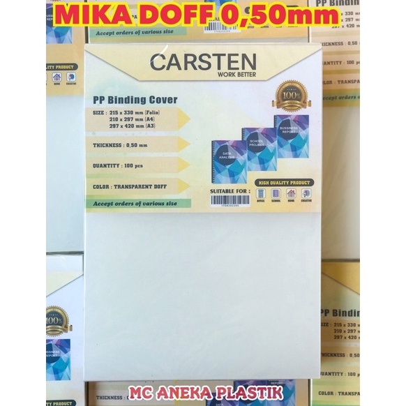 

Cover Jilid Cover Mika Doff atau emboss 5mm isi 1 Lembar ART X5F5