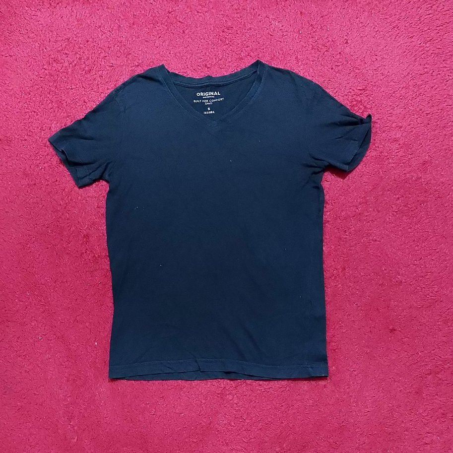 Kaos Baju Tshirt SPAO Basic Warna Hitam Size M