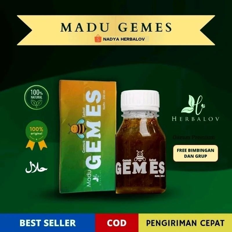 

MADU GEMES (GEMUK SEHAT) HERBALOV MADU PENGGEMUK BADAN ANAK DAN DEWASA