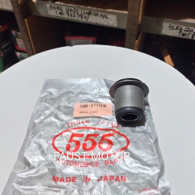 BUSHING UPPER ARM/ BOS SAYAP ATAS KECIL (SMALL) KIJANG SUPER/ GRAND/ 5K/ 7K/ 2L KAPSUL ORIGINAL 555 