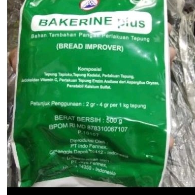 

PELEMBUT KUE BAKERINE PLUS 500GR BREAD IMPROVER