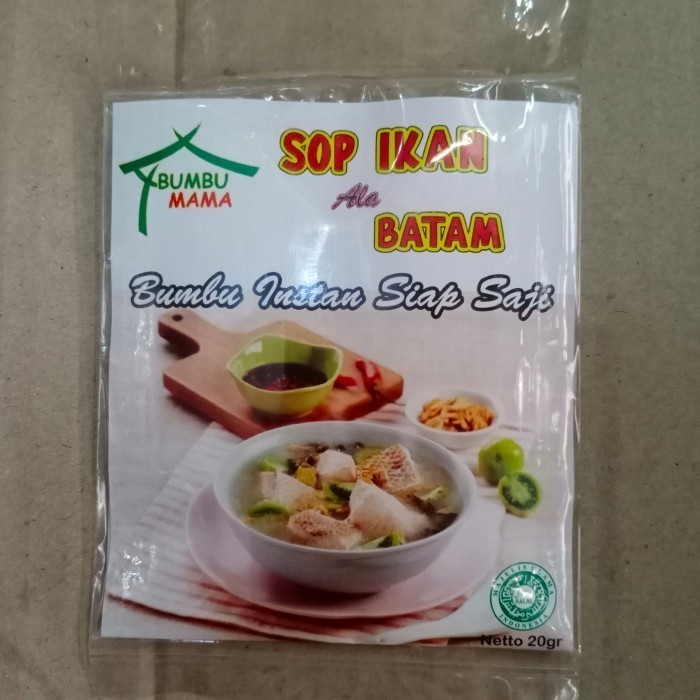 

Bumbu Sop Ikan Ala Batam / Bumbu masak Instan 20gr / Halal