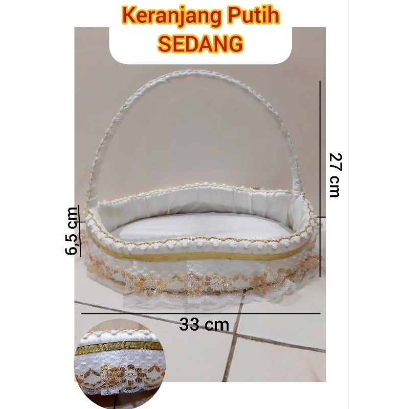 Keranjang Rotan Oval Tangkai Kecil, Keranjang Parcel, Keranjang Buah