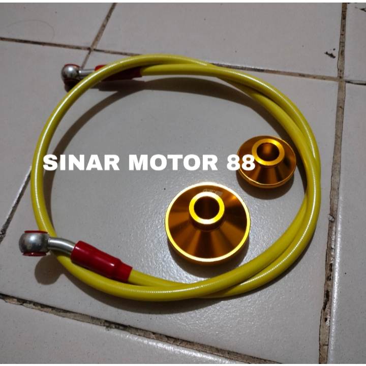 PROMO Paket Selang Rem Depan Variasi Panjang 90 CM + gir box honda BEAT VARIO SCOOPY
