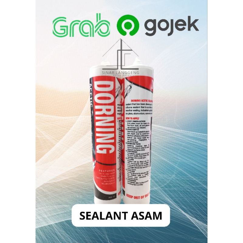 Sealant Dorning Lem Silicone Sealant Kaca Lem Sealant Dorning