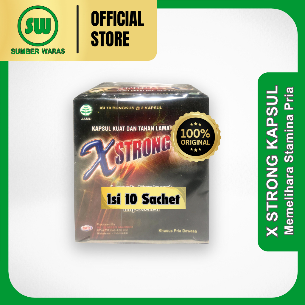 X Strong Kapsul - Isi 10 Sachet