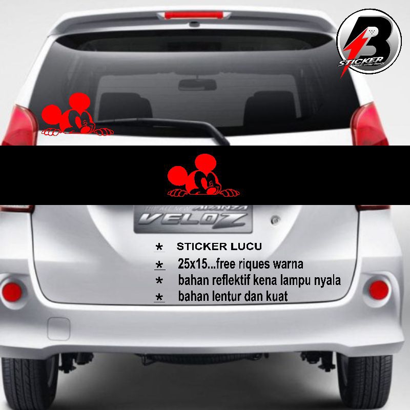 

CUTTING STIKER MIKCYMOUSE LUCU,KENA LAMPU NYALA