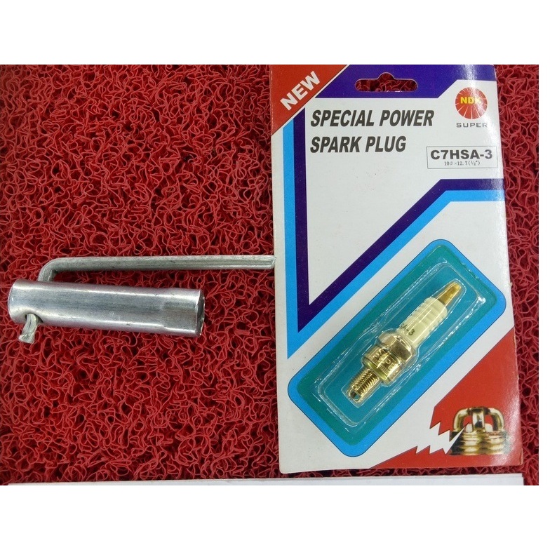 Busi C7hsa/PAKET Kunci Busi Motor PLUS Busi Racing Jupiter Z Mio Beat Karbu