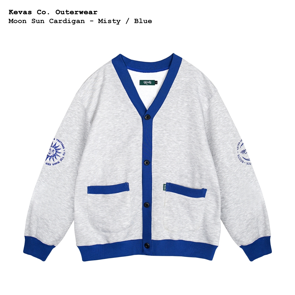Kevas Moon Sun Cardigan - Misty / Blue