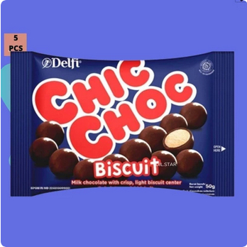 

Delfi Chic Choc Coklat Biskuit Snack Coklat - 40 Gr