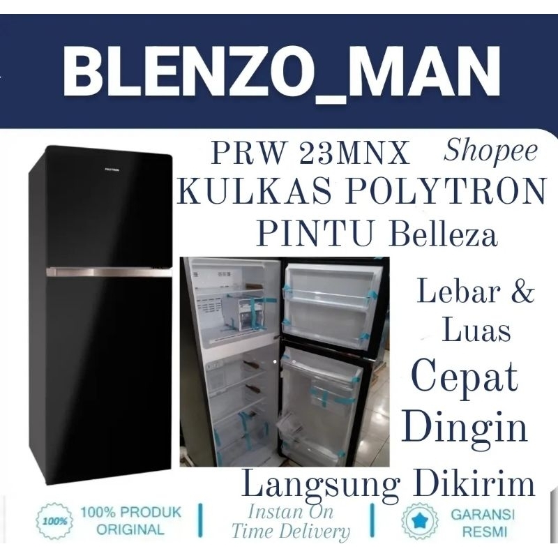 KULKAS POLYTRON 2 PINTU 23MNX Belleza