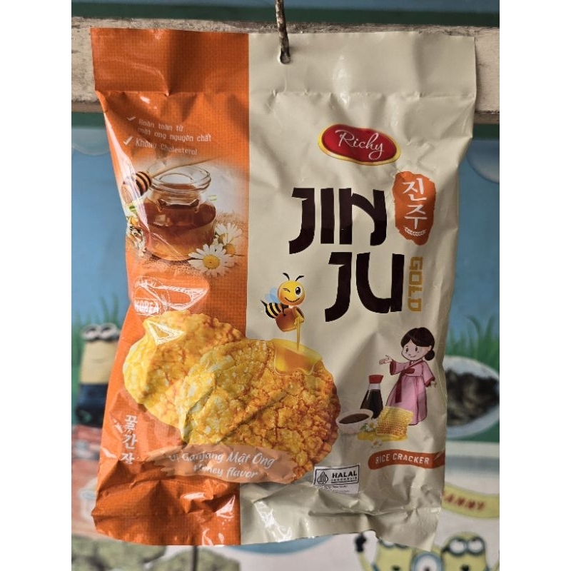 

RICHY JINJU RICE CRACKERS HONEY KERIPIK BERAS RASA MADU 100gr