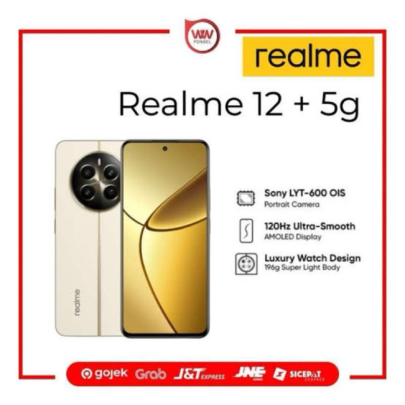 Hp Realme 12+ 5G Ram 8GB Internal 256GB Garansi Resmi