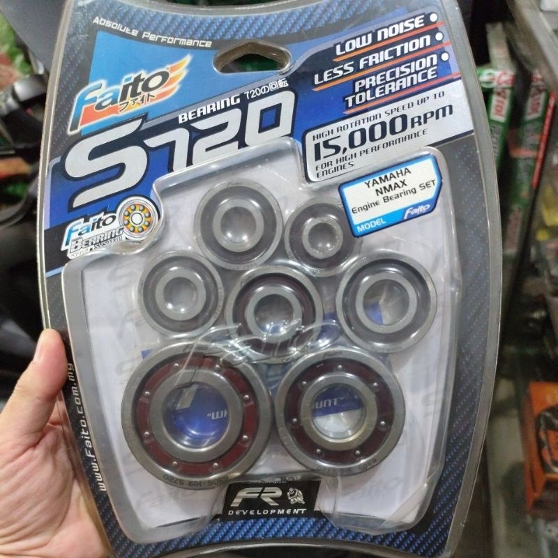 Engine bearing mesin set nmax faito s720 lahar racing