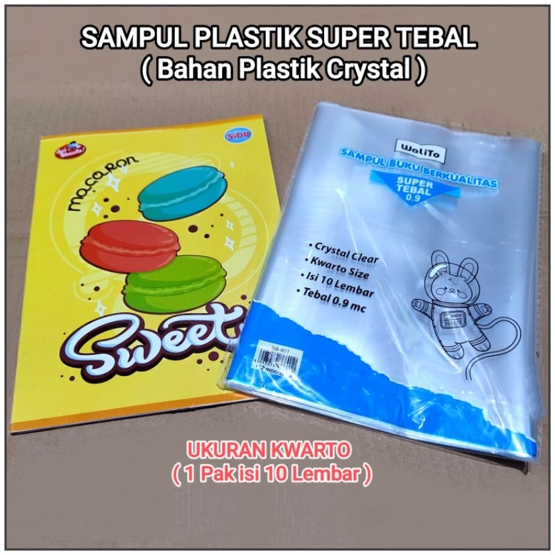 

1 Pak Sampul Buku SIDU 38,58 PLASTIK SUPER TEBAL isi 10 Lembar ( WALITO )