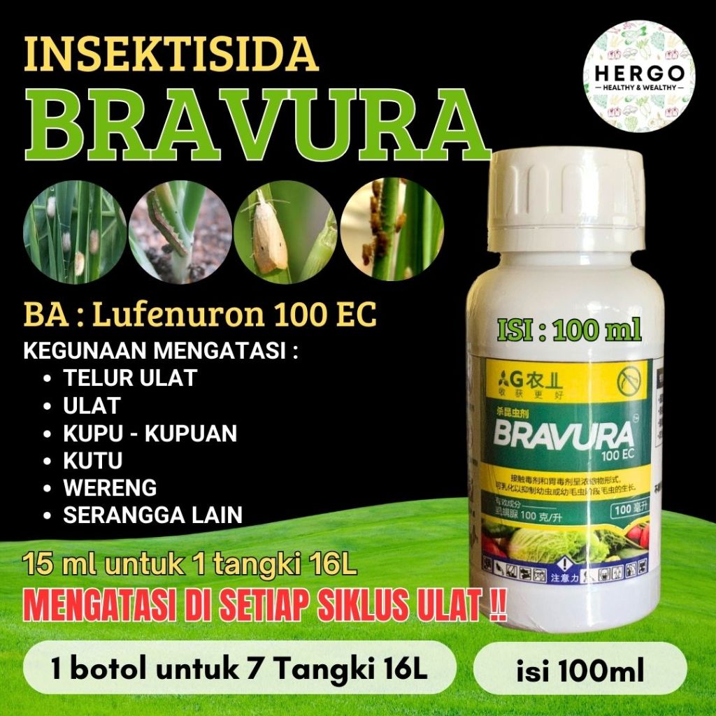 Insektisida BRAVURA Lufenuron 100 EC Mengatasi Semua Siklus Hidup Ulat